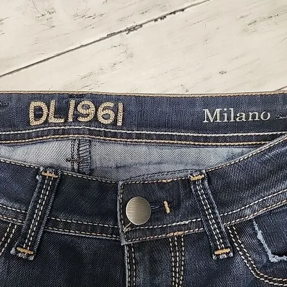 DL1961 Premium Denim Milano Bootcut Jeans Dark Wash Women's Sz 27 - Picture 8 of 13